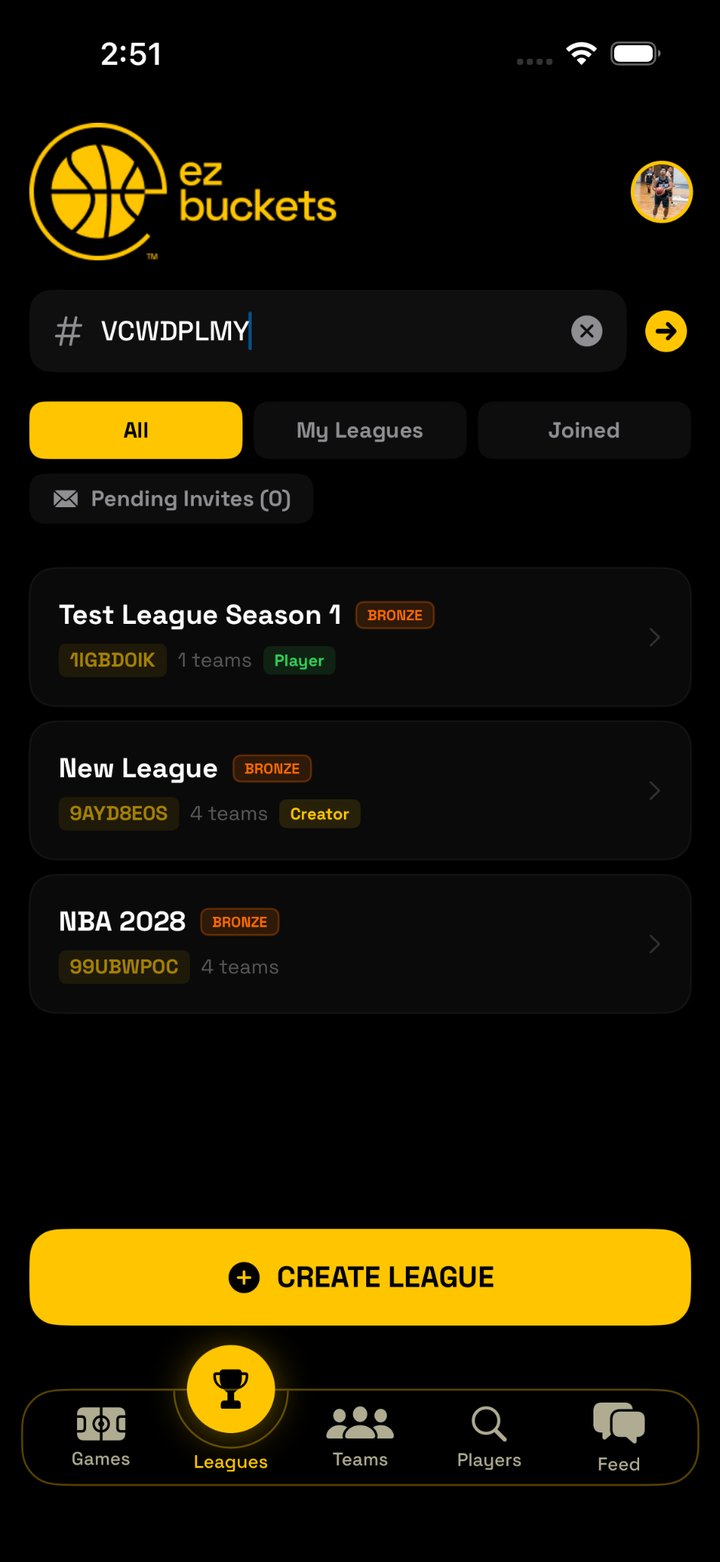 Pasting the league code in the Leagues tab